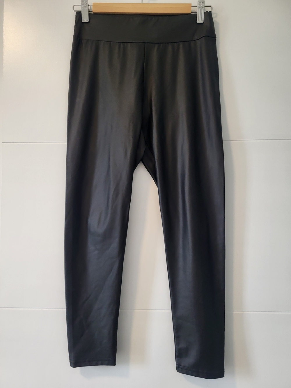3/$30 Black Faux Leather Leggings